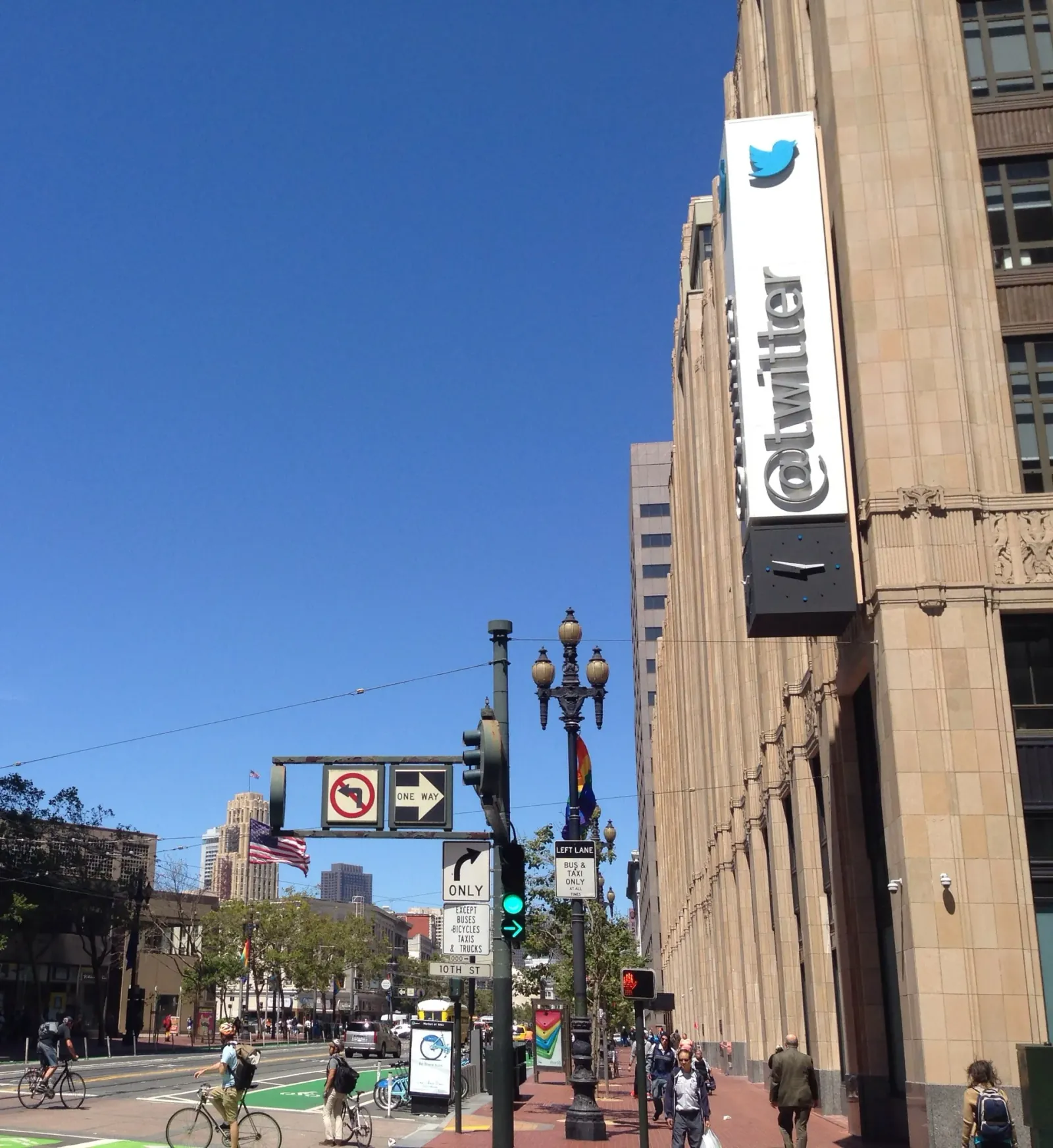 Twitter headquarters on Market Street, San Francisco.